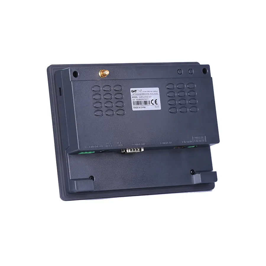 GHPro2-070E2 4 GHPro2-070E2 is designed for modern HMI needs with its advanced processor architecture and high-resolution screen. It provides reliable and fast control in industrial machines. GHPro2-070E2, gelişmiş işlemci yapısı ve yüksek çözünürlüklü ekranıyla modern HMI ihtiyaçları için tasarlanmıştır. Endüstriyel makinelerde güvenilir ve hızlı kontrol sunar.