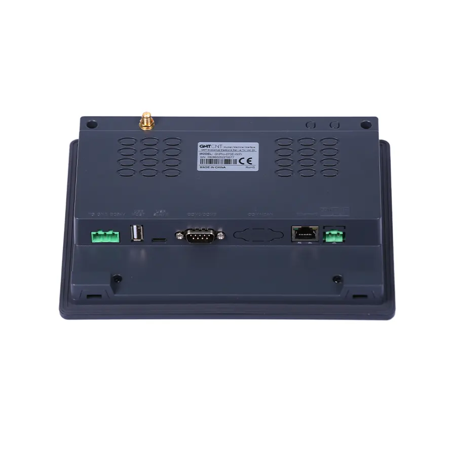 GHPro2-070E2 3 GHPro2-070E2 is designed for modern HMI needs with its advanced processor architecture and high-resolution screen. It provides reliable and fast control in industrial machines. GHPro2-070E2, gelişmiş işlemci yapısı ve yüksek çözünürlüklü ekranıyla modern HMI ihtiyaçları için tasarlanmıştır. Endüstriyel makinelerde güvenilir ve hızlı kontrol sunar.