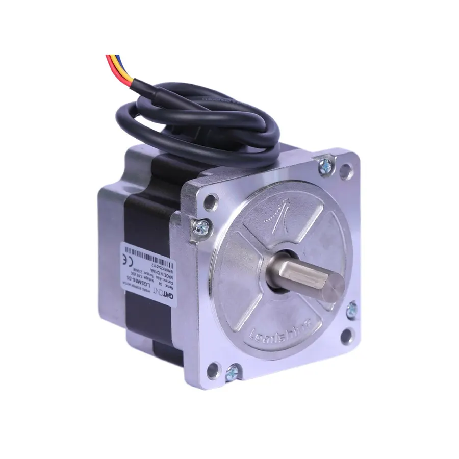 LGSM86-35 1 GMTCNT LGSM86-35 stepper motor; preferred in industrial automation projects due to its robust construction, high torque capacity, and reliability. GMTCNT LGSM86-35 step motor; sağlam yapısı, yüksek tork kapasitesi ve güvenilirliği ile endüstriyel otomasyon projelerinde tercih edilir.